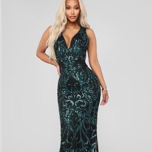 Fashion Nova Sequined evening gown